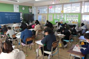 千葉県標準学力検査（算数・国語）を実施しました。