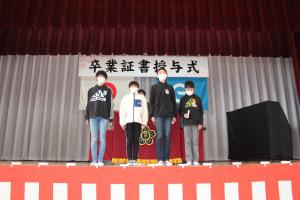 卒業証書授与式予行演習が行われました。