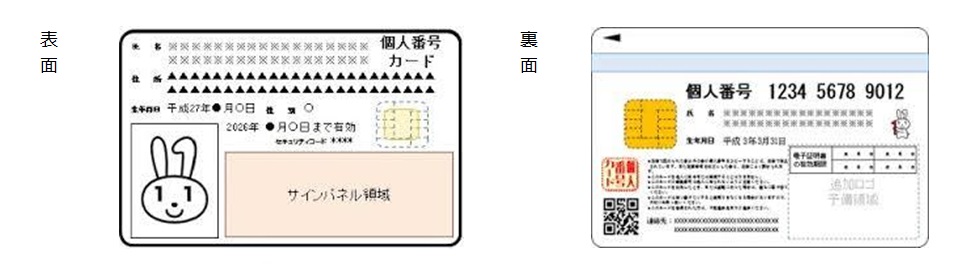 マイナンバーカードの写真